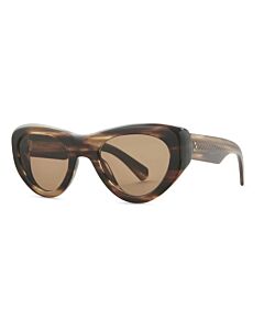 Mr. Leight Reveler S 49 mm Koa/Antique Gold Sunglasses