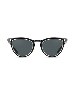 Mr. Leight Runyon S 51 mm Black/White Gold Sunglasses