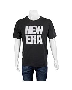 New Era Black Short-sleeve Cotton Logo T-shirt
