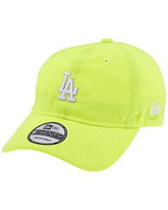 New Era Men's LA Dodgers Logo-embroidered Cap In Neon Yellow
