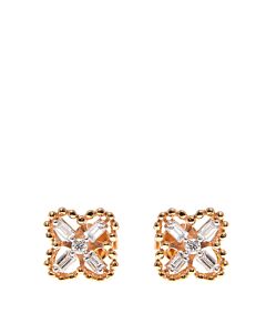 New J Collection Earring 2 Rddi 0.07 Ct 8 Tpditp 0.35 Ct 18kr 2.94 Gm 18kt Rose Gold Pink Gold