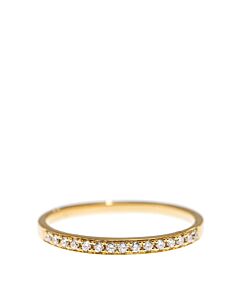 New J Collection Fine Jewellery Ring W / Diamond15 Rddi 0.15 Ct18ky 1.63 Gm 18kt Yellow Gold Gold