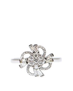 New J Collection Ring 31 Rddi 0.23 Ct8 Ditapa 0.26 Ct18kw 2.78 Gm 18kt White Gold Silver