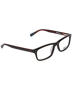 Nike 53 mm Black/Total Crimson Eyeglass Frames