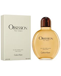 Calvin Klein Men's Obsession EDT Spray 4.0 oz Fragrances 088300106516