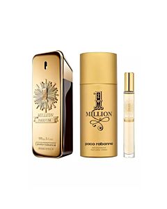 Paco Rabanne Men's 1 Million Parfum Gift Set Fragrances 3349668599769