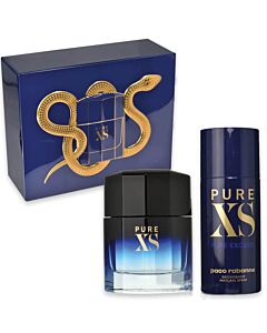 Paco Rabanne Men's Pure XS Spray 2 pc Gift Set Fragrances 3349668567218