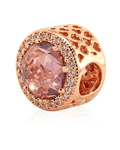 Pandora 14k Rose Gold-plated Sparkling Blush Pink Charm