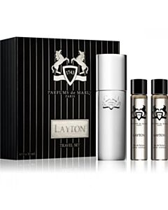 Parfums De Marly Layton Royal Essence Cologne 3 x .34 oz EDP Sprays Travel Set for Men