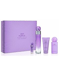 Perry Ellis Ladies 360 Degrees Purple for Women (Tester) Gift Set Fragrances