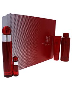 Perry Ellis Men's 360 Degrees Red for Men Gift Set Fragrances 844061012592