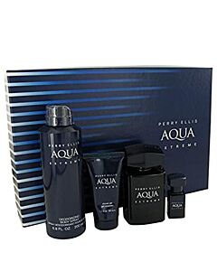 Perry Ellis Men's Aqua Extreme Gift Set Fragrances 844061011670