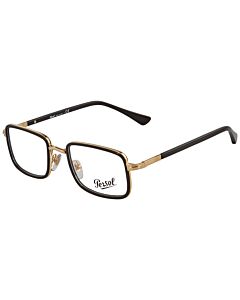 Persol 49 mm Black/Gold Eyeglass Frames