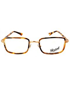 Persol 49 mm Striped Honey Eyeglass Frames