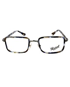 Persol 51 mm Blue Striped Grey Eyeglass Frames