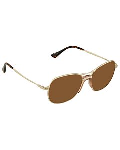 Persol 56 mm Gold Sunglasses