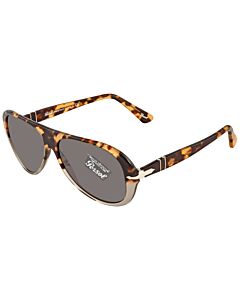 Persol 59 mm Brown Tortoise-Transparent Grey Sunglasses