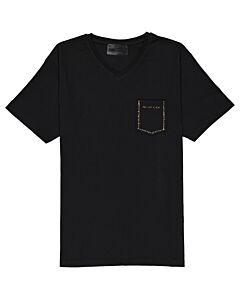 Philipp Plein Men's Black/Multi Logo Cotton T-shirt