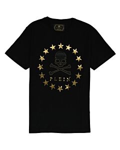Philipp Plein Men's Black/Multi Star Skull Cotton Jersey T-shirt