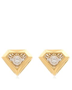 Picasso and Co 18k Yellow Diamond Cut Earrings