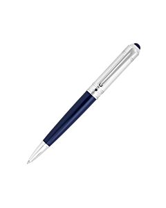 Picasso and Co Blue/Rhodoum Plated/Quartz Stone Ballpoint Pen P966BLSSB
