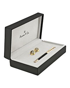 Picasso and Co Gold Plated Ballpoint Pen and Cufflink Set