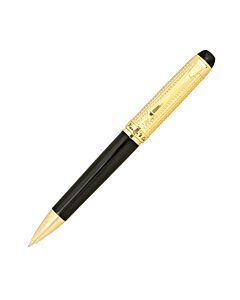 Picasso and Co Gold Plated/Black Lacquer Ballpoint Pen PS926BTGDB