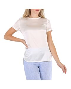 Pinko Ladies White Tirare Silk Blouse, Brand Size 40 (US Size 6)