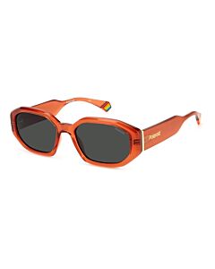 Polaroid 55 mm Orange Sunglasses