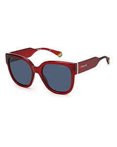 Polaroid 55 mm Red Sunglasses