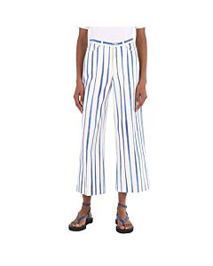Polo Ralph Lauren Ladies Striped Wide Cropped Trousers