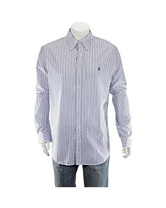 Polo Ralph Lauren Men's Blue Stripe Long Sleeve Shirt
