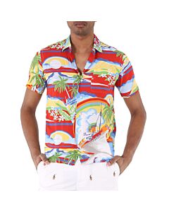 Polo Ralph Lauren Men's Classic Fit Floral Print Rayon Shirt