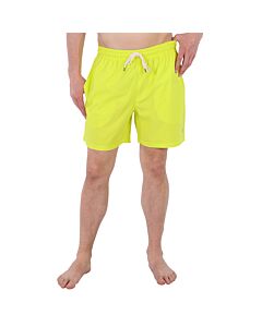 Polo Ralph Lauren Men's Neon Yellow Logo Embroidered Swim Shorts