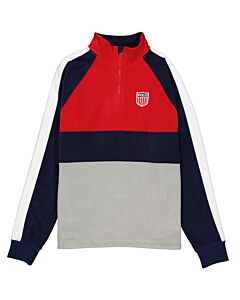 Polo Ralph Lauren Men's Red 1967 Quarter Zip Fleece Jacket