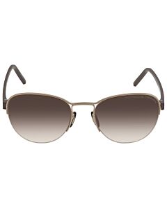Porsche Design 55 mm Gold;Brown Sunglasses