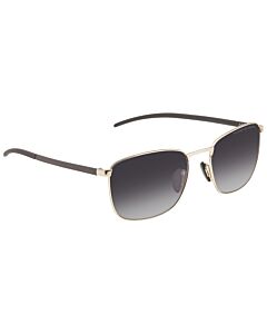 Porsche Design 56 mm Gold Sunglasses