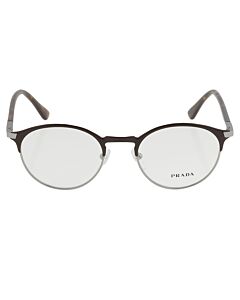 Prada 50 mm Matte Brown Eyeglass Frames