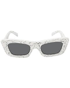 Prada 50 mm Matte White Marble Sunglasses