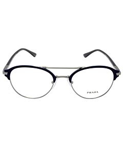 Prada 51 mm Matte Baltic/Gunmetal Eyeglass Frames