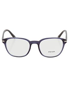 Prada 51 mm Transparent Blue Eyeglass Frames