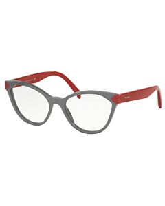 Prada 52 mm Grey/Red Eyeglass Frames