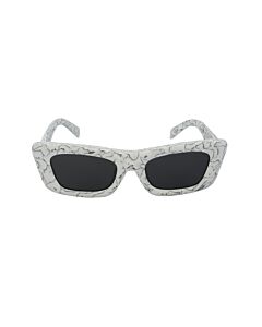 Prada 52 mm Matte White Marble Sunglasses
