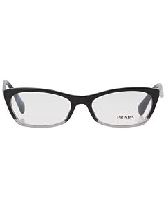 Prada 53 mm Black Gradient Transparent Eyeglass Frames