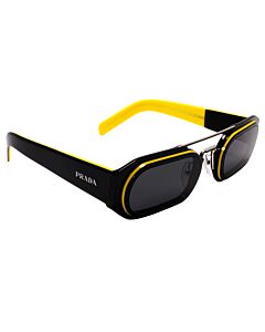 Prada 53 mm Black/Yellow Sunglasses