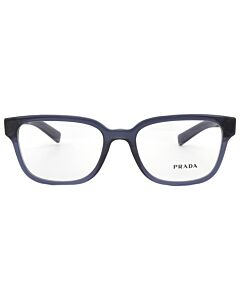 Prada 53 mm Transparent Blue Eyeglass Frames