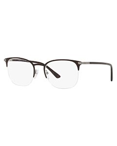 Prada 54 mm Matte Brown Eyeglass Frames