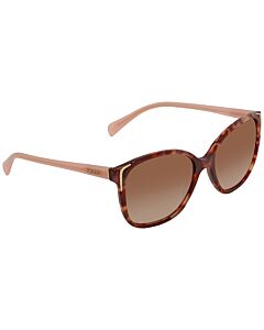 Prada 55 mm Spotted Brown Pink Sunglasses