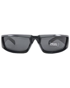 Prada 63 mm Polished Black Sunglasses