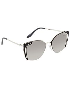 Prada 64 mm Silver Tone Sunglasses